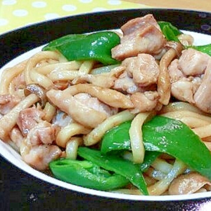 鶏もも ピーマンの焼きうどん レシピ 作り方 By 不二子ちゃん2号 楽天レシピ